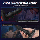 INVADER 3 Thrusting 10 Vibrations Anal Plug with Remote Controller