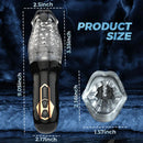 Hayden 5-Frequncy Rotation 10 Speeds Vibration Oral Sex Masturbation Cup - xbelo