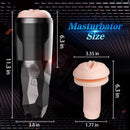 3D Realistic Stroker Masturbator Cup with 7 Thrusting Modes - xbelo