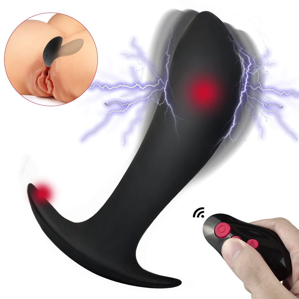 shock anal plug Electric Shock Anal Butt Plug Vibrator Anal Prostate Massager Dildo Vi –  ZhenDuo Sex Shop main image 0