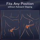 Lustytime 9 Vibrating Telescopic Clitoral Strap On Adjustable Lifelike Dildo Rabbit Ear Double Ended