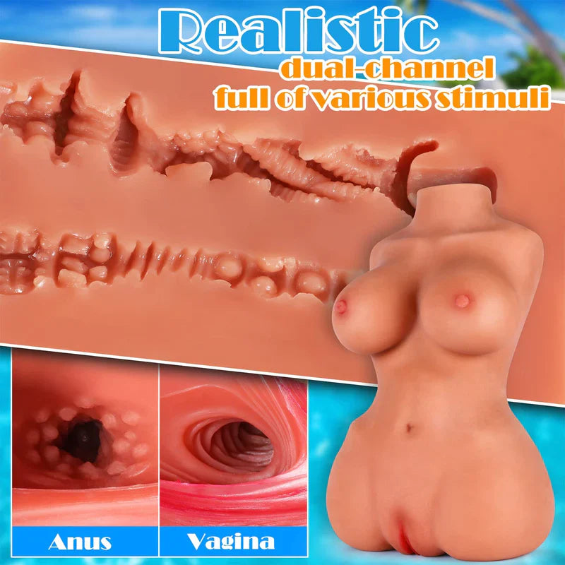 11.1LB Sex Doll Male Masturbator Love Doll Lifelike Pocket Pussy Ass - Lusty Time