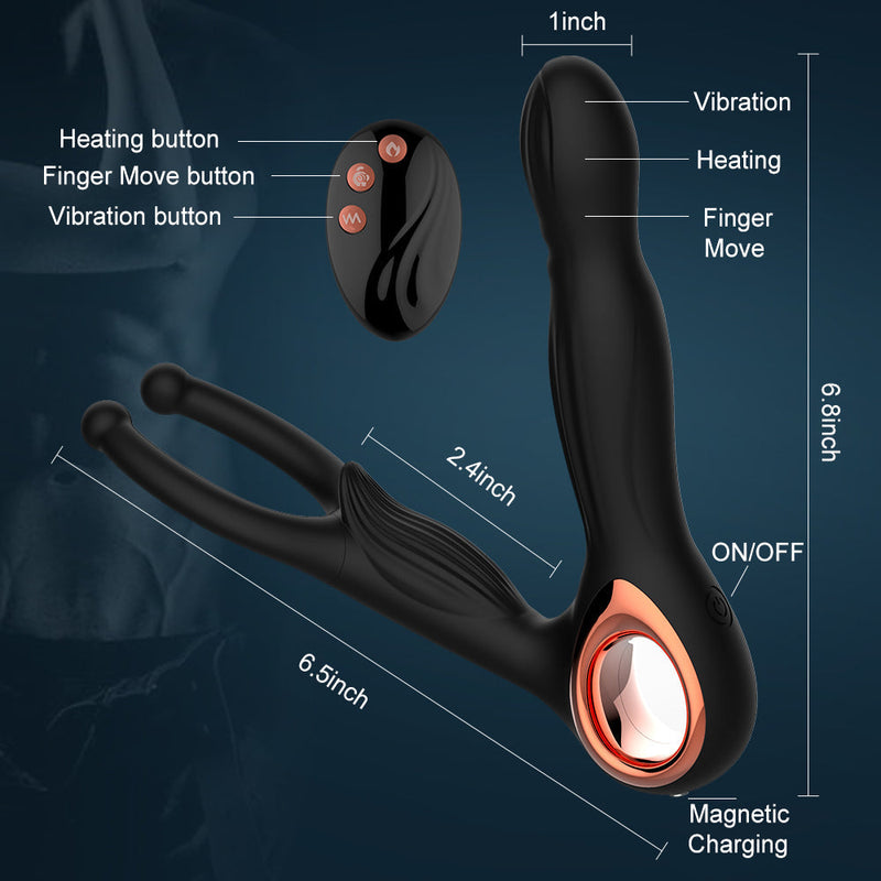 3 IN 1 Wireless Remote Control Male Prostate Massager - xbelo
