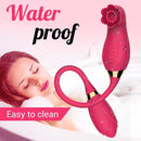 Sucking & Vibration 2 in 1 Rose Toy - xbelo