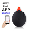 Rose Wireless Remote Control Tongue & Sucking Vibrator - xbelo