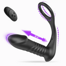 Moore - 10 Thrilling Vibration 3 Thrusting Silicone Remote Control Cock Ring Anal Vibrator - xbelo