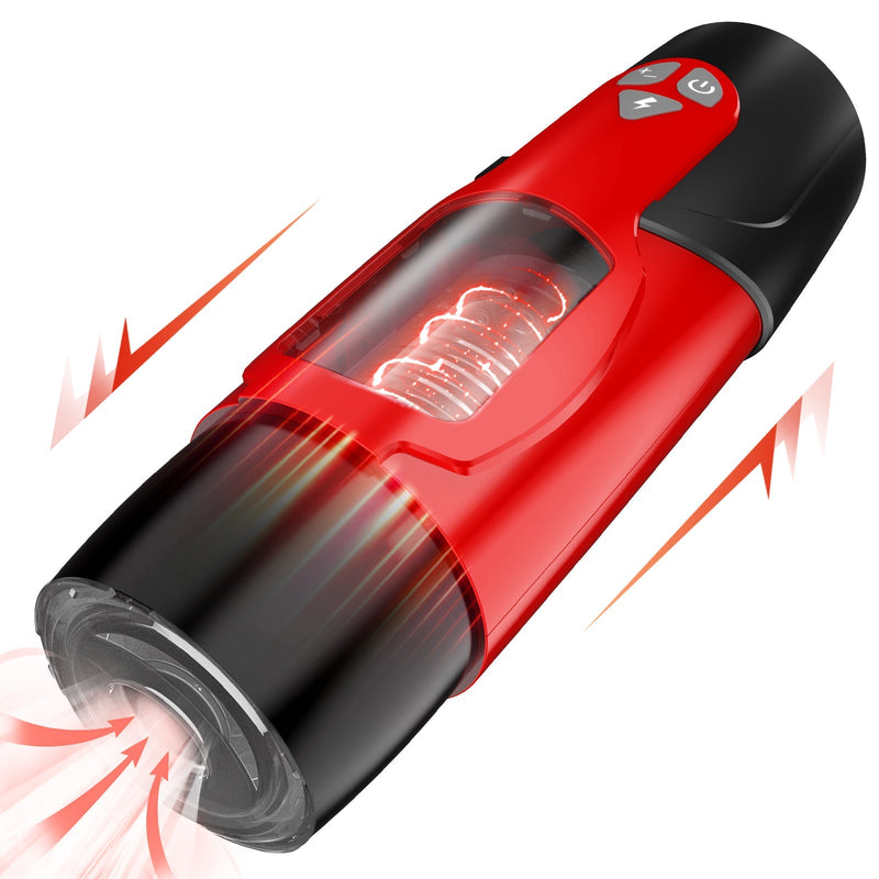 Ultra-realistic Automatic Multifunctional Masturbator - Red - xbelo