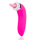 Double Stimulation Clitoral Sucking Tongue Vibrator-Red - xbelo