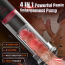 S-HANDE 9 Vibrating 9 Sucking Transparent Penis Enlargement Pump