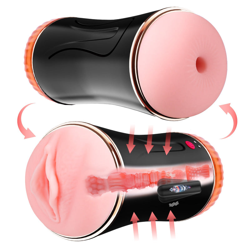 7 Vibration Modes Dual Heads 3D Realistic Masturbator - xbelo
