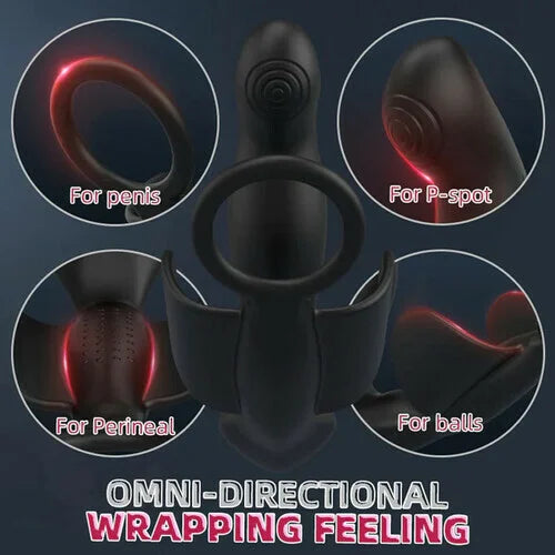 Elysium - 10 Vibrating 42°C Heating Prostate & Perineal Massager