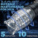Hayden 5-Frequncy Rotation 10 Speeds Vibration Oral Sex Masturbation Cup - xbelo