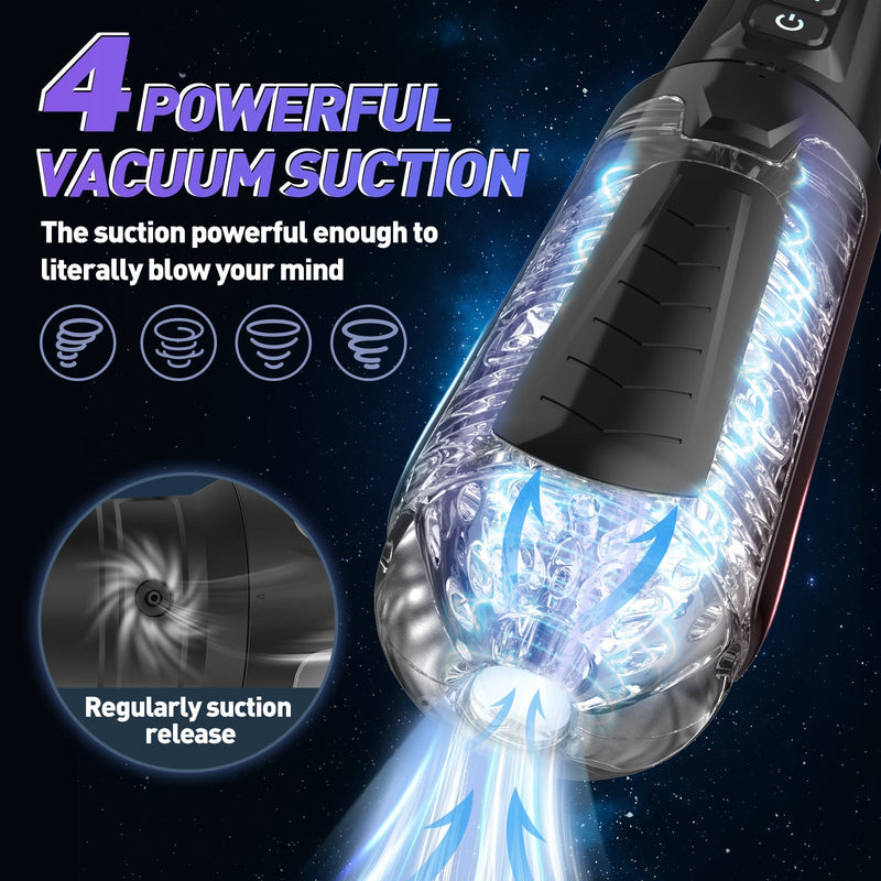 10 Vibration Modes 4 Vacuum Suction Automatic Masturbator - xbelo