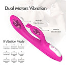 2 in 1 G-Spot Vibrator Clit Stimulator 9 Vibration Mode with Heating - xbelo