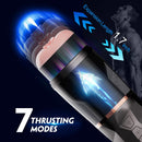 3D Realistic Stroker Masturbator Cup with 7 Thrusting Modes - xbelo