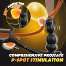 Bliss-Anal Beads 360° Rotating Head Prostate Massager with Upgraded Cock Ring