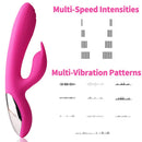 2 In 1 Clitoral Tongue Nipple Licking Sucking Thrusting Machine Vibrator - xbelo