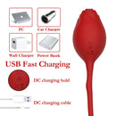 Rose Remote Control Vibrator Red - xbelo