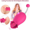 2 in 1 Licking & High-Frequency Clitoral Vibrator - xbelo