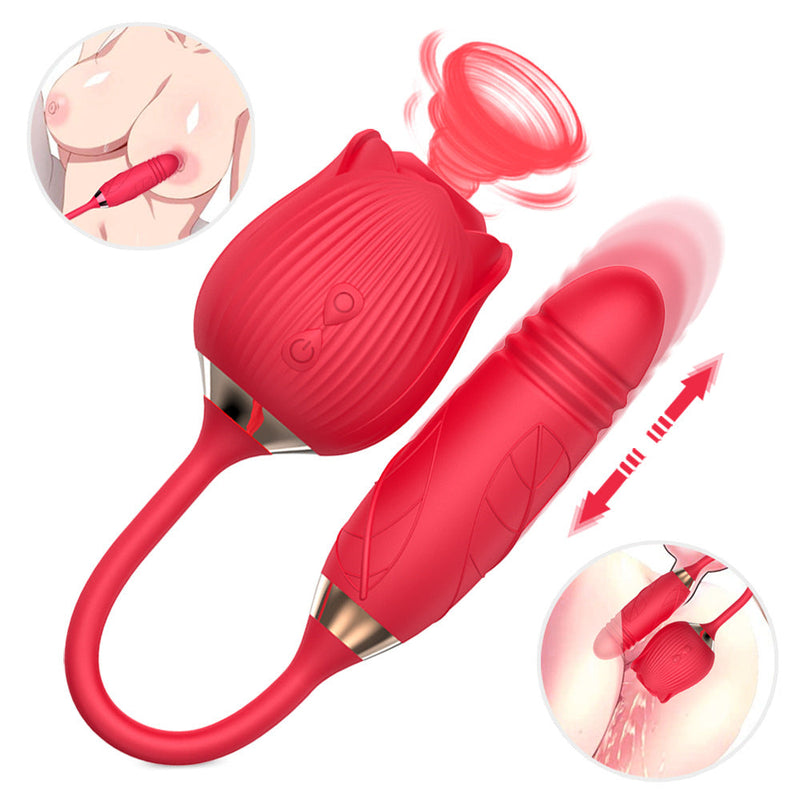 The Rose Toy With Bullet Vibrator - xbelo