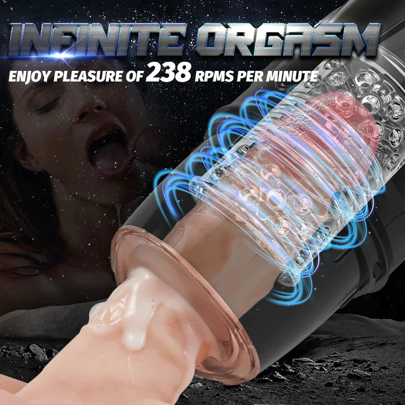 Carl-7 Thrusting & Rotating Modes with Strong Suction Cup for Penis Stimulation Male Masturbator Cup - xbelo