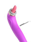 Double Stimulation Clitoral Sucking Tongue Vibrator-Purple - xbelo