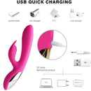 2 In 1 Clitoral Tongue Nipple Licking Sucking Thrusting Machine Vibrator - xbelo