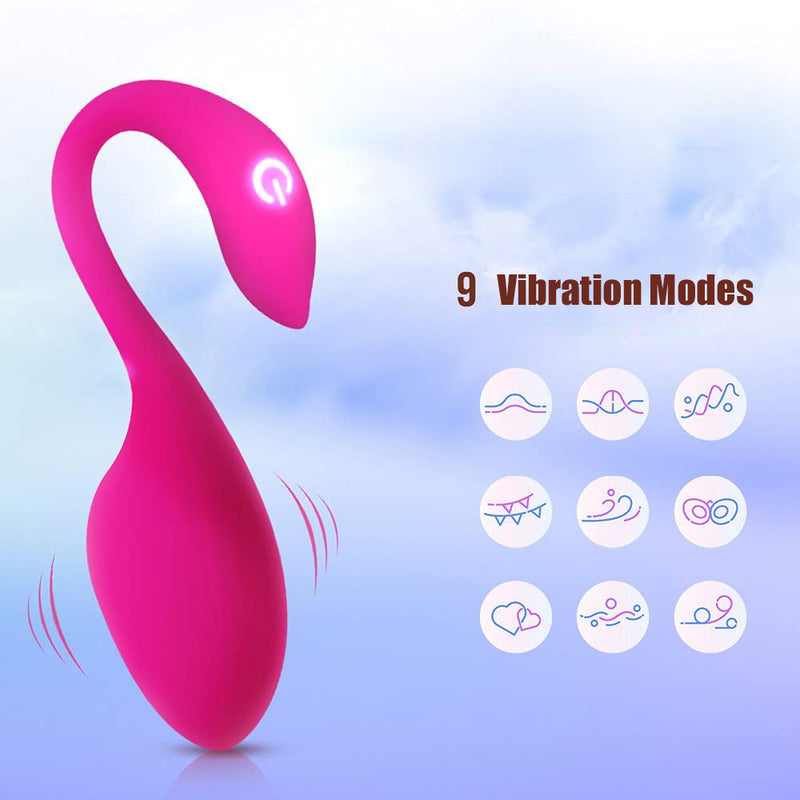 Kegel Ball 9 Vibration Modes Silky-Smooth Silicone Head Vibrating Egg - xbelo