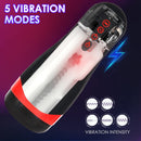 Automatic Sucking Male Masturbator Cup with Heating Suction 5 Vibrations - xbelo