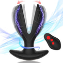 Monster Expansion Anal Plug with Electric Shock Pulse Vibrator - xbelo