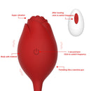 Rose Remote Control Vibrator Red - xbelo