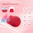 10 Suction Oral Sex Rose Clitoral Stimulator Vibrator - xbelo
