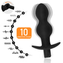 10 Vibration Modes 3 Sizes Anal plugs Prostate Vibrators - xbelo