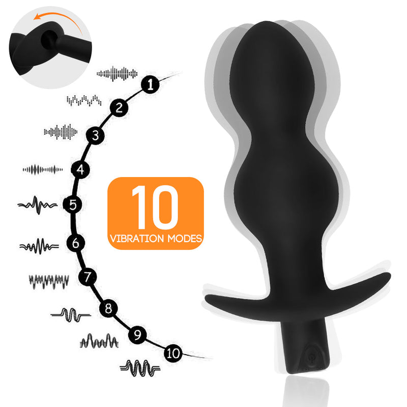 10 Vibration Modes 3 Sizes Anal plugs Prostate Vibrators - xbelo
