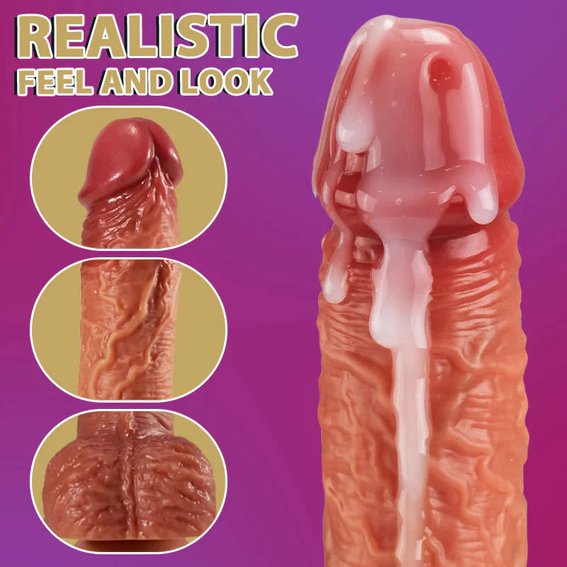 WENDT 3-in-1 Realistic Non-sticky Blush Dildo 9 INCH - xbelo