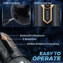 Hayden 5-Frequncy Rotation 10 Speeds Vibration Oral Sex Masturbation Cup - xbelo