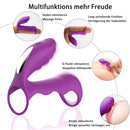 12 Vibration Modes Vibrating Penis Ring-Purple - xbelo