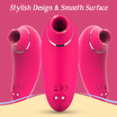 Mini Size Suction Vibrator with 9 Powerful Frequencies In Red - xbelo
