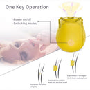 Yellow Rose Toy Sucking Clitoral Vibrator - xbelo