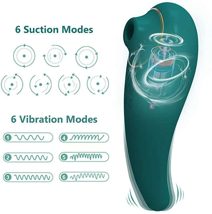 6 Suction 6 Vibration Beat Clit Vibrators - xbelo