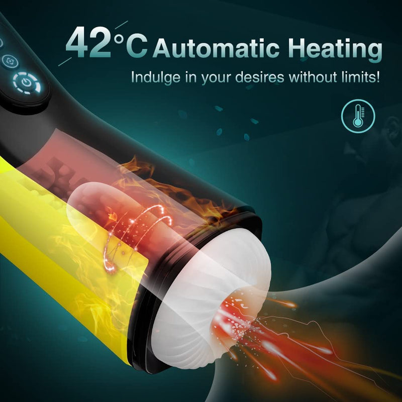 42°C Intelligent Heating Automatic Male Masturbator Sucking Toys - xbelo