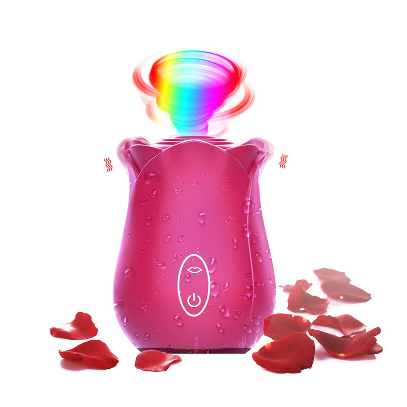 Magnetic Charging Rose Toy Sucking Vibrator - xbelo