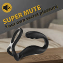 REYER Wearable Prostate Massager 10 Quiet Vibrations Dual Cock Ring - xbelo