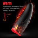 3 IN 1 Vibrating Heating Blowjob Simulator - xbelo