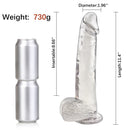 12 Inch Big Boy Dildo in Crystal Clear - xbelo