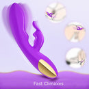 10 Speeds Triple G-spot Rabbit Anal Vibrator - xbelo