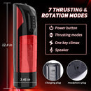 Electric Blowjob 360°Rotating Men masturbator with Suction Base - xbelo