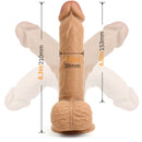 8.3-Inch Slender Glans Adjustable Harness Strap-on Realistic Dildo - xbelo
