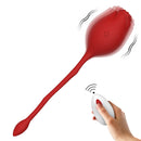 Rose Remote Control Vibrator Red - xbelo