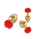 Rose Flower Metal Butt Plug - xbelo